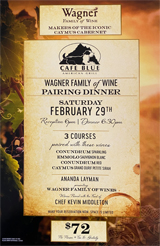 Cafe Blue Wine Dinner